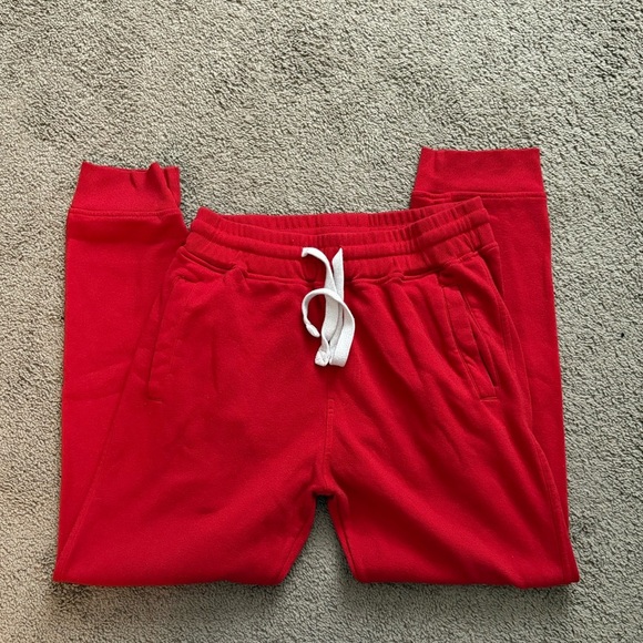 Men’s Red Jogger Pants - Picture 2 of 3